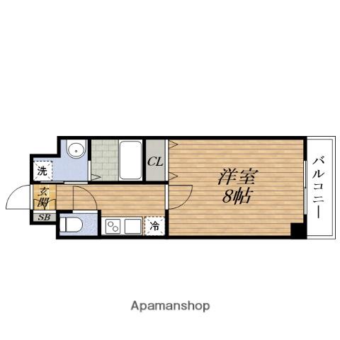ロイヤルコート中桜塚(1K/3階)の間取り写真
