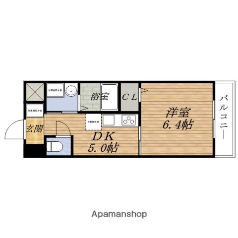 第10関根マンション(1DK/3階)の間取り写真
