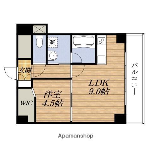 パークモダン新大阪旧サムティ新大阪ウエスト(1LDK/13階)の間取り写真