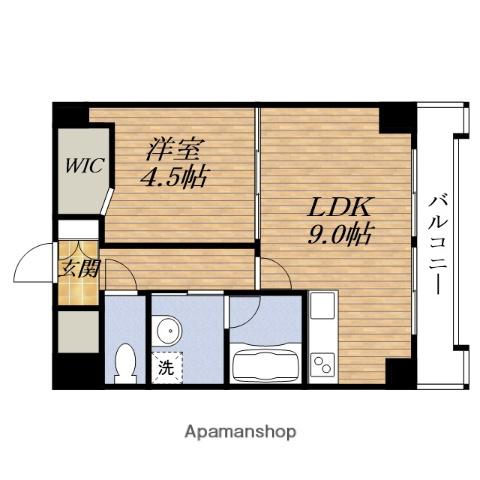 パークモダン新大阪旧サムティ新大阪ウエスト(1LDK/2階)の間取り写真