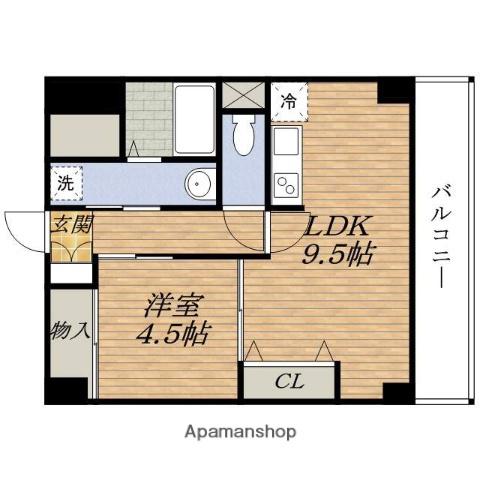パークモダン新大阪旧サムティ新大阪ウエスト(1LDK/11階)の間取り写真