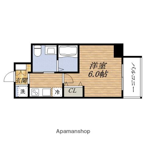 エステムコート新大阪Ⅷレヴォリス(1K/7階)の間取り写真