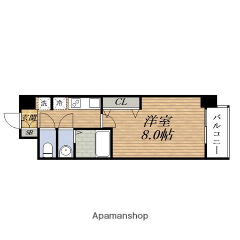 ラグゼ新大阪イーストⅠ(1K/6階)の間取り写真