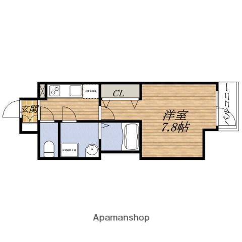 PRESSANCE新大阪ザ・デイズ(1K/12階)の間取り写真