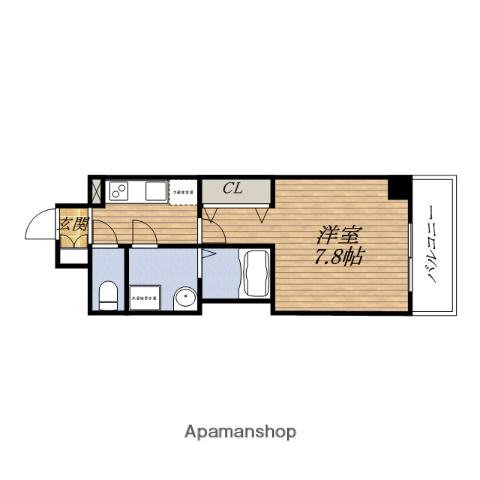 PRESSANCE新大阪ザ・デイズ(1K/11階)の間取り写真