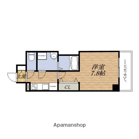 PRESSANCE新大阪ザ・デイズ(1K/5階)の間取り写真