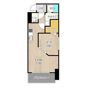 M.HILLS西本町(1LDK/6階)の間取り写真