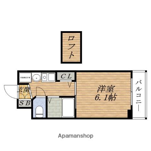 ESTEM COURT 新大阪Ⅴソレックス(1K/8階)の間取り写真