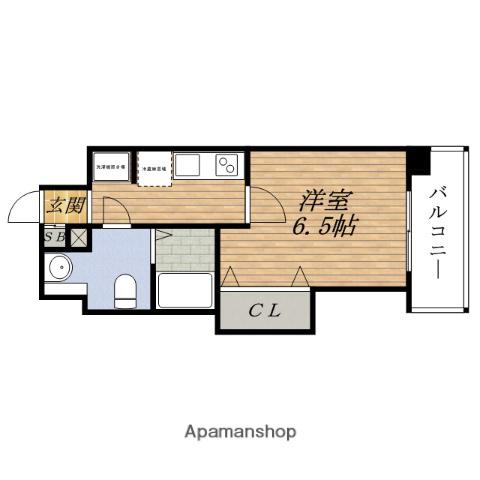 FRENCIA NOIE 東三国旧ラグゼ東三国Ⅰ(1K/8階)の間取り写真