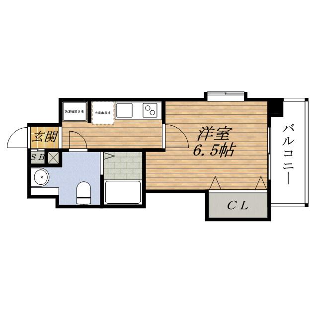 FRENCIA NOIE 東三国旧ラグゼ東三国Ⅰ(1K/3階)の間取り写真