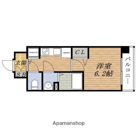 PRESSANCE新大阪クロステージ(1K/3階)の間取り写真