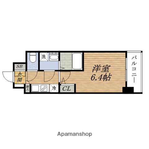 COMFORIA江坂広芝町(1K/10階)の間取り写真