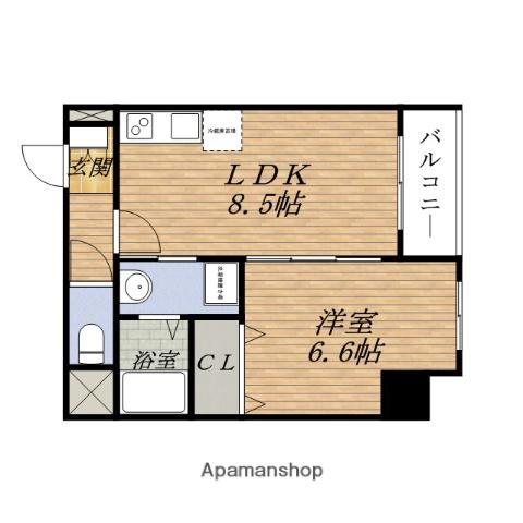 PLEIADES千里山田(1LDK/4階)の間取り写真