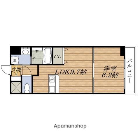 フローレンス ESAKA(1LDK/4階)の間取り写真