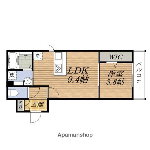セジュールEPI(1LDK/2階)の間取り写真