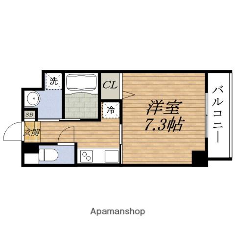 カーサ・ロイヤル吹田1番館(1K/6階)の間取り写真