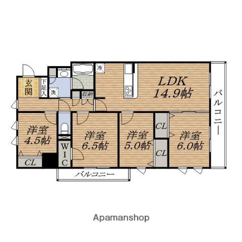 JP NOIE SUITATARUMI(4LDK/2階)の間取り写真