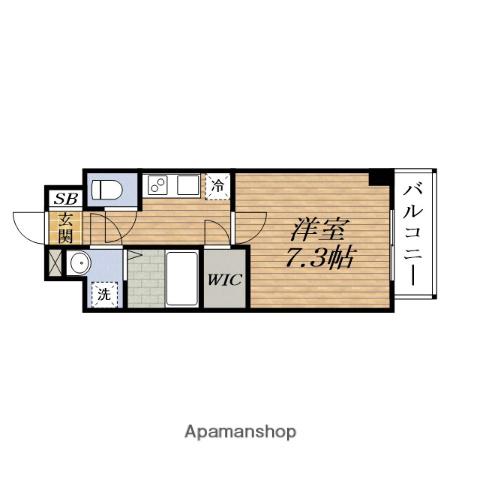 スペーシアESAKA MINAMIKANEDEN(1K/8階)の間取り写真