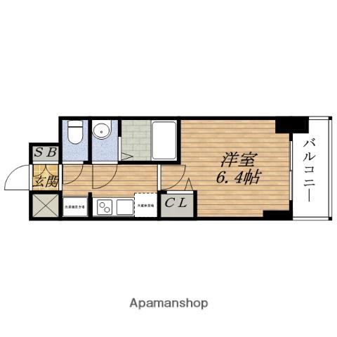 PRESSANCE新大阪ジェイズ(1K/8階)の間取り写真