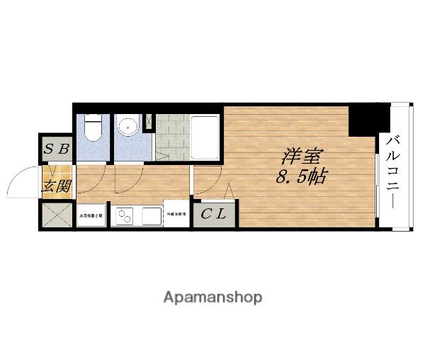 PHOENIX新大阪(1K/9階)の間取り写真