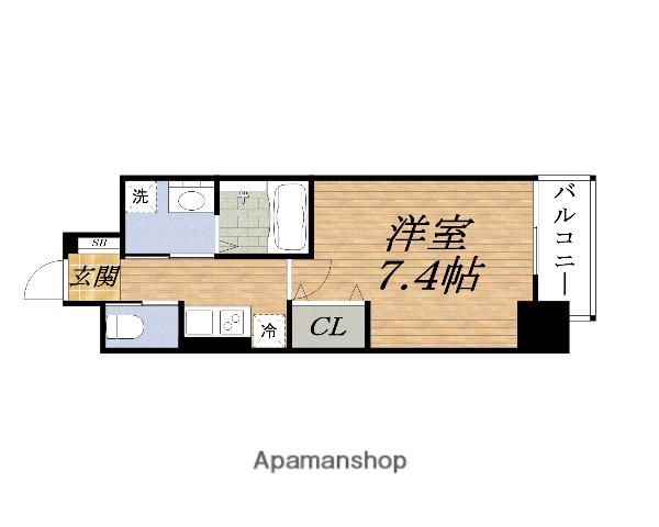 FIRST FIORE江坂レガリス(1K/6階)の間取り写真