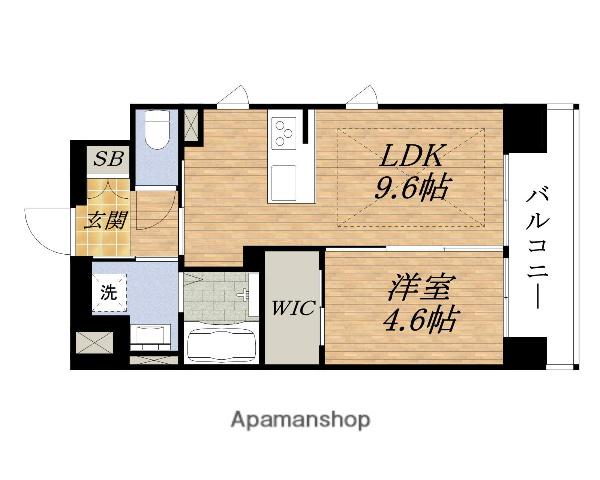 第26セキネマンション(1LDK/15階)の間取り写真