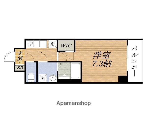 ファーストフィオーレESAKAGRACE(1K/5階)の間取り写真