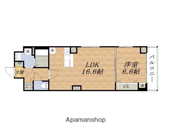 アルバ・トルナーレESAKA(1LDK/3階)の間取り写真