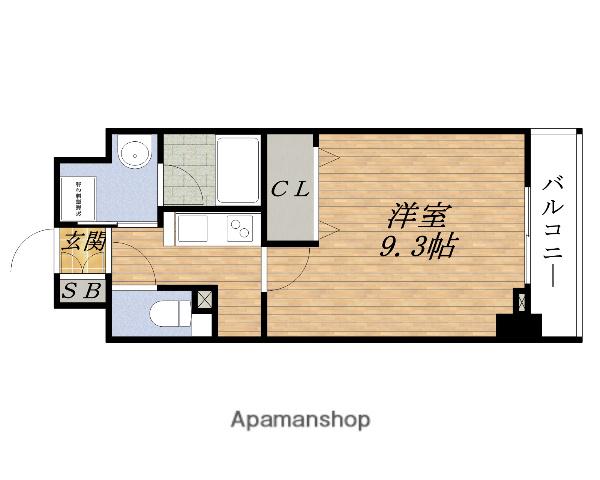 HK RESIDENCE(1K/4階)の間取り写真
