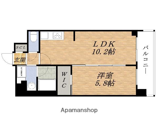 グランカーサ新大阪サウス旧スプランディッド新大阪サウス(1LDK/8階)の間取り写真