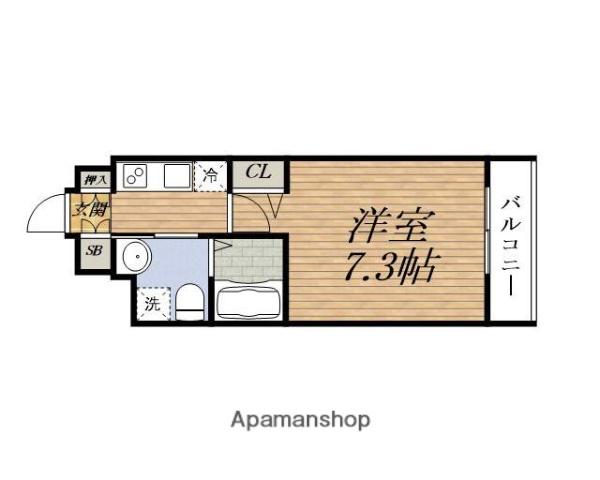 エグゼ新大阪南(1K/8階)の間取り写真