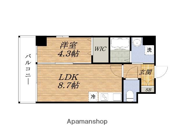 アンフィニXⅧ吹田昭和町(1LDK/3階)の間取り写真