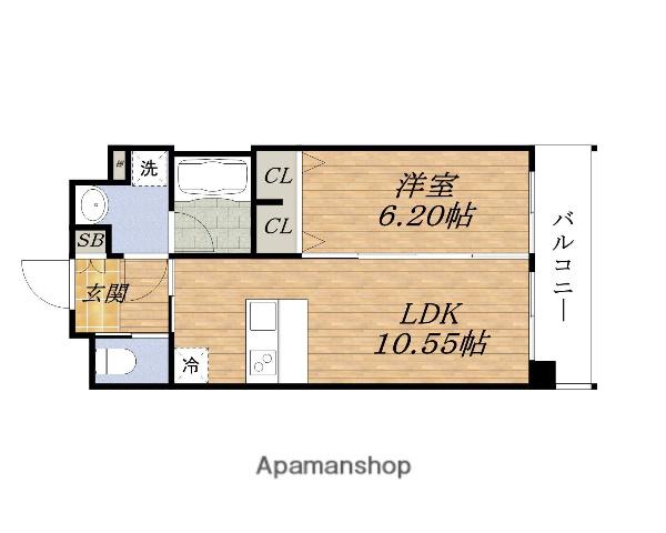 PREGIO豊中(1LDK/7階)の間取り写真