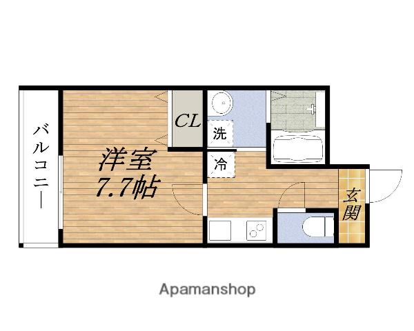 フジパレス江坂町(1K/2階)の間取り写真
