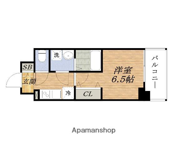 ファーストフィオーレ吹田ブランシェ(1K/3階)の間取り写真