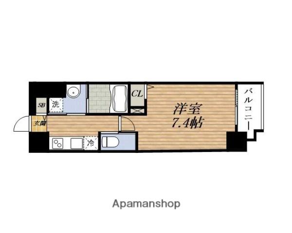 PLACZ SHIN—OSAKA(1K/7階)の間取り写真