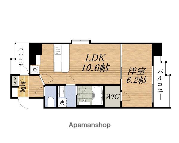 スプランディッド新大阪V(1LDK/3階)の間取り写真