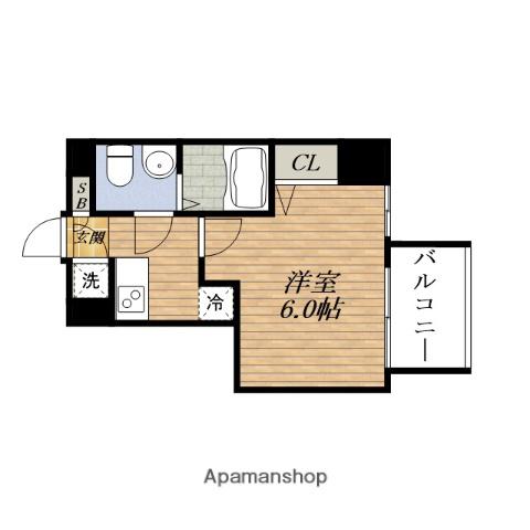 ESLEAD江坂グランツ(1K/3階)の間取り写真