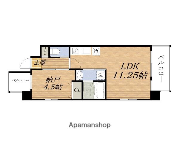 プレジオ江坂サウス(1LDK/2階)の間取り写真