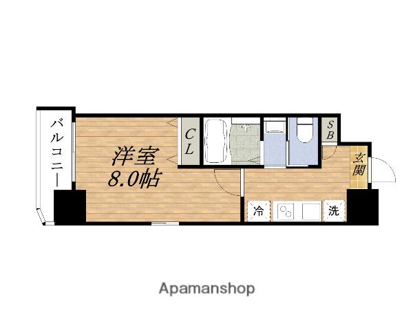 クローバー・グランツ曽根(1K/9階)の間取り写真