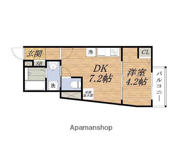 アート垂水町(1DK/1階)の間取り写真