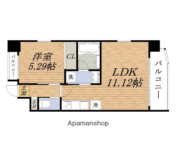 PREGIO吹田(1LDK/5階)の間取り写真