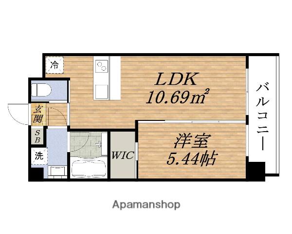 プレジオ吹田(1LDK/6階)の間取り写真