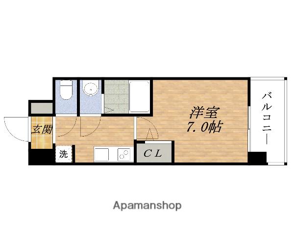 SERENITE新大阪プリエ(1K/8階)の間取り写真