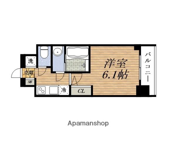 ESLEAD RESIDENCE新大阪プライム(1K/11階)の間取り写真