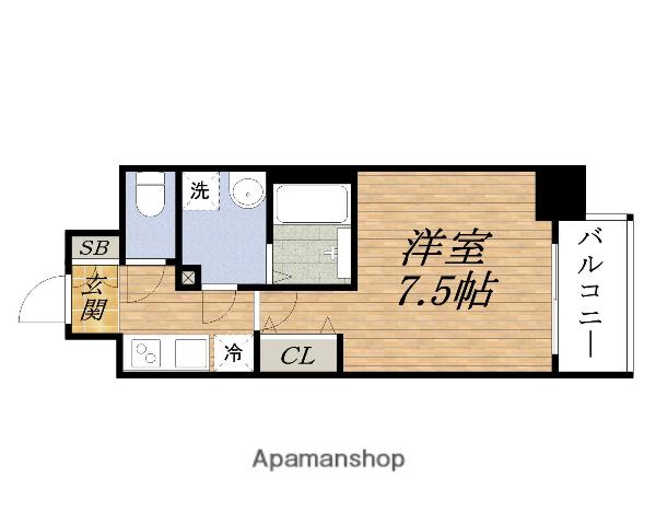 COMFORIA LIV新大阪ウエスト(1K/4階)の間取り写真