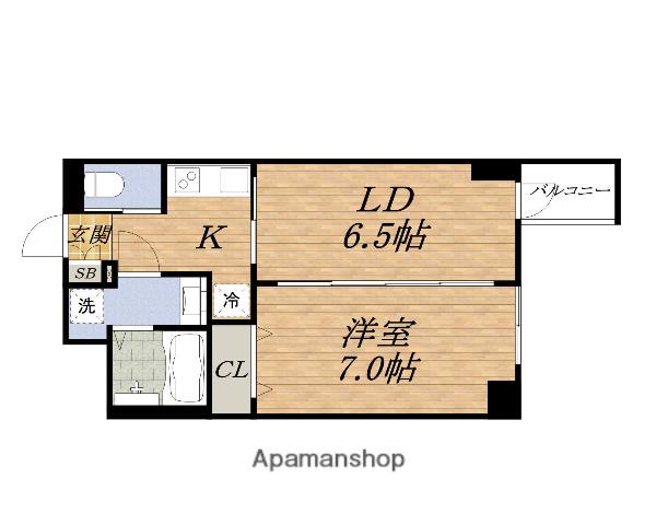 COMFORIA LIV新大阪ウエスト(2K/8階)の間取り写真