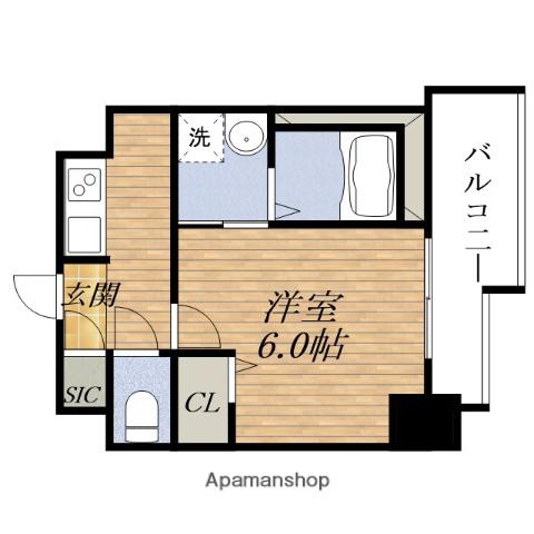 エスリードレジデンス大阪GRANDノースⅡ(1K/5階)の間取り写真