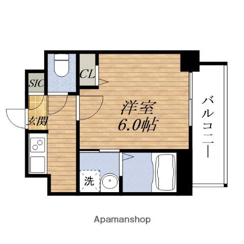 エスリードレジデンス大阪GRANDノースⅡ(1K/8階)の間取り写真