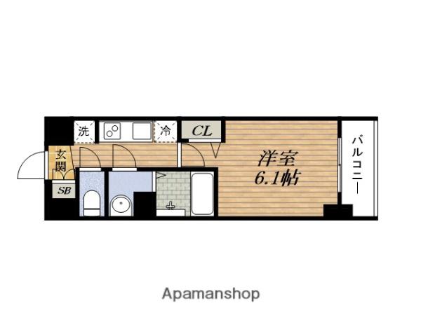 PRESSANCEBLOOM東三国(1K/14階)の間取り写真